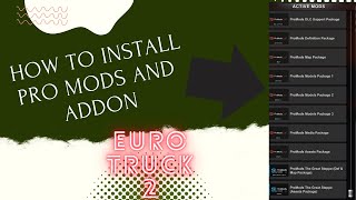 promods ets2 how to install [upl. by Aneras]