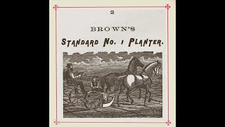 1875 geo brown 2 person horse drawn corn planter [upl. by Carlin365]