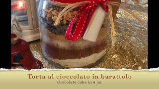 Regali natalizi fai da te  torte in barattolo  DIY chocolate cake in a jar  Christmas gift [upl. by Asaret239]