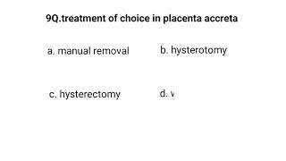 top questions on antepartum haemorrhage APH  DRYR MCQs [upl. by Goodard91]