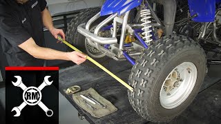 ATV Wheel Alignment  The Easy Way to Adjust the Toe amp Align the Front End [upl. by Efram96]