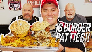 Buddys 16Patty quotEnemyquot Burger Challenge Record near Philadelphia [upl. by Inge318]