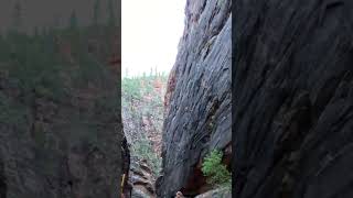 The Narrows Morning Hike begins Zion National Park Utah Shorts [upl. by Kantos]