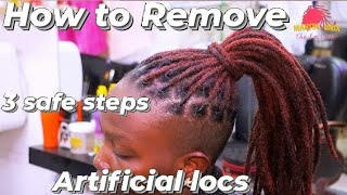 Easy amp Simple Steps of Undoing Temporary Dreads Without Hair BreakageHair Growth how to remove [upl. by Attenohs743]