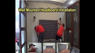 Wall Mounted Headboard Installation  NORKEY TV [upl. by Hyams432]