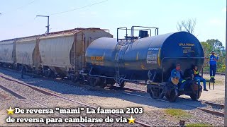 ⭐️La Famosa 2103 de reversa para cambiarse de via con todo y fleteGARROTEROS ATRAS [upl. by Daisi828]