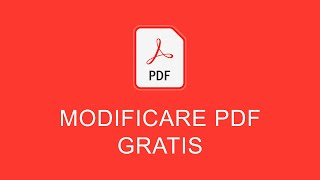 Come Modificare PDF Gratis [upl. by Eceirehs]