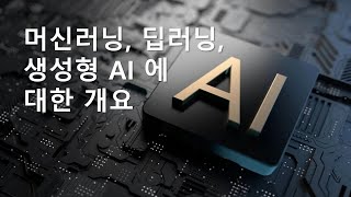 AI 머신러닝 딥러닝 생성형AI 개념 [upl. by Ardnal]