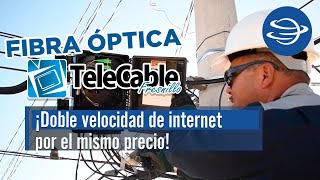 ¡Doble de velocidad de Internet por el mismo precio Fibra óptica de Telecable de Fresnillo [upl. by Lemon103]