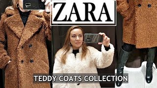 ZARA TEDDY BEAR COATS amp JACKETS COLLECTIONTRY ON WINTER 2019 OUTWEAR COLLECTION [upl. by Inaffets501]