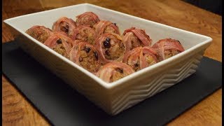 Cranberry Bacon and Chestnut Stuffing Balls [upl. by Pul122]