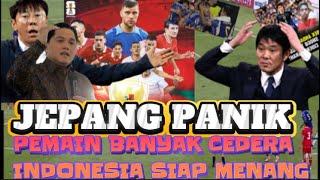 PELUANG TIMNAS GARUDA TERBUKA LEBAR PELATIH JEPANG PANIK PEMAIN ANDALAN CEDERA PARAH [upl. by Gula626]