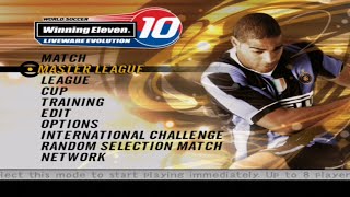 WINNING ELEVEN 10 LIVEWARE EVOLUTION PS2  ENGLISH VERSION [upl. by Vincents]