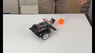 Orange ball detection and seeking by Pixy2 module with INEXs Robot [upl. by Eadas]