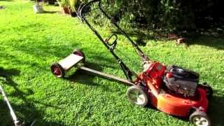 Homemade Tow Behind Sulky for Walk Behind Mower [upl. by Nona607]