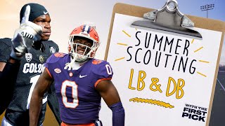 Summer Scouting Ranking the Top 5 Linebackers and Defensive Backs in the 2025 NFL Draft class [upl. by Delfeena]