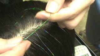 how to hair tinsel [upl. by Nhaj]