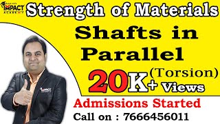 Shafts in Parallel  Torsion  Strength of Materials  zafarsir freeengineeringcoursesengineering [upl. by Rettig]