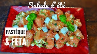 SALADE PASTÈQUE amp FETA recette végétarienne [upl. by Eittak]