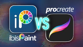 ibis Paint vs Procreate  Which is best iPad art app for you [upl. by Anoi]