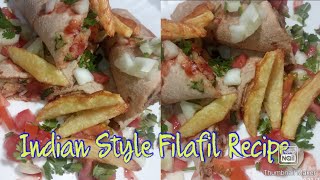 Falafel Wrap RecipeIndian Styleकाबुली चना falafel आसान रेसिपे के साथThe Way You COOK👨‍🍳yt [upl. by Cheston905]