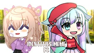 identities meme  Fake collab  Gacha Club [upl. by Neely]