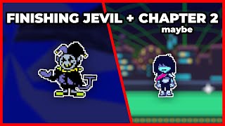 DELTARUNE BEATING Jevil and mabye Moving On To Chapter 2 [upl. by Llenwahs248]