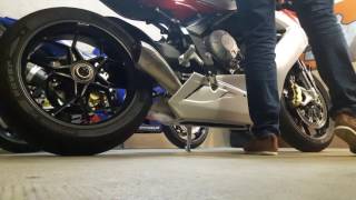 MV Agusta F3 675 HP Corse Exhaust with db killer and without db killer [upl. by Adamik]