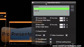 ProPresenter 5 Stage Display iPad amp Monitor Tutorial [upl. by Aramoiz]