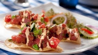 Receta de tostadas de atún a la española  Receta de atún [upl. by Lledyl389]