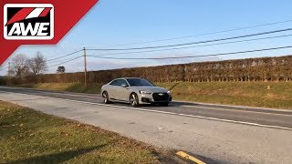 AWEintheWild Audi B9 RS 5  Resonated Touring Edition Exhaust with Performance Catalysts [upl. by Margaret]