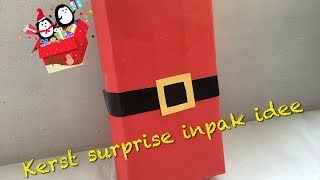 DIY KERST SURPRISE INPAK IDEE EENVOUDING KNUTSELEN  Diy amp life Mama  Nederlands [upl. by Ruth]