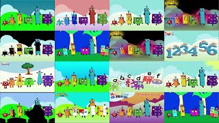 DozenalBlocks intro Song  Multi Screen 3x3 Megaparison  Numberblocks [upl. by Mairb]