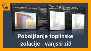 Poboljšanje toplinske izolacije  vanjski zid [upl. by Danice]