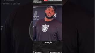 Las Vegas Raiders Thayer Munford on Differences Between RT amp LT lasvegasraiders thayermunford [upl. by Naimed526]