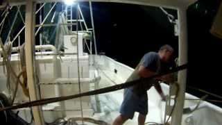 pulling up the shrimp net after short tow with the Wing Trawling System [upl. by Rodie]