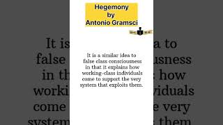 Hegemony Antonio Gramsci ugcnetjrf important term theory [upl. by Willett549]