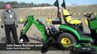 John Deere Front Loader and Backhoe Attachment Demonstration [upl. by Pavel]