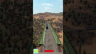 Over the Bridge shorts transportfever2 railway railroad train [upl. by Donetta]