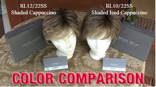 RAQUEL WELCH WIGS SHADED CAPPUCCINO AND ICED CAPPUCCINO  Color Comparison [upl. by Gorlin]