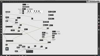 Max MSP Subtractive Synthesizer [upl. by Jermaine613]