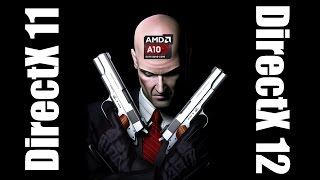 Hitman  DirectX 12 vs DirectX 11 test no discrete graphics card [upl. by Olivann1]