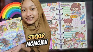 Jurnal Bercerita  Dekorasi Rainbow Journal Sticker Lucu Momojan  Part 1 ♥ Aqillas Diary  Aqilla [upl. by Ahseined202]