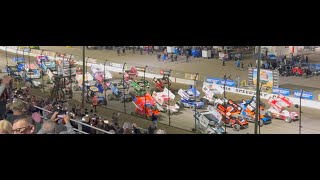 World of Outlaws FULL RACE Night 3 Volusia Speedway Park  Feb 9 2024 Wild ending [upl. by Bysshe]