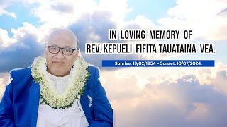 Burial  In Loving Memory Of Rev Kepueli Vea [upl. by Adahsar995]