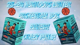 2324 NBA HOOPS WINTER BASKETBALL BOX REVIEW RARE TRADING CARDS PULLED [upl. by Haywood447]