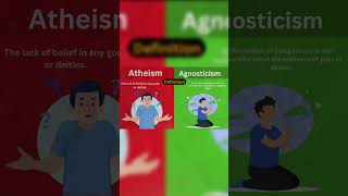 atheism vs Agnosticism religionexplained history religion facts christmas religiouscomparison [upl. by Hendrika566]