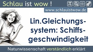 Lineares Gleichungssystem  Geschwindigkeit eines Schiffs berechnen [upl. by Yror814]