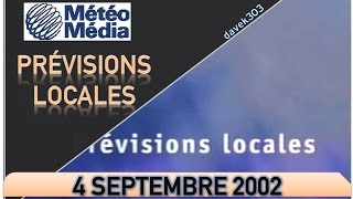 MétéoMédia Prévisions Locales  4 septembre 2002 [upl. by Almena]