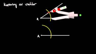 Geometri Kopiering av vinkler [upl. by Einahpats]